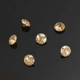 1CT Champagne VVS1 Flower Cut Moissanite Loose Stones