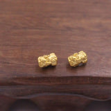 Real 24K 3D Yellow Bead Mini PiXiu Pendant