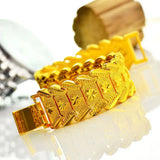 24K Dragon Pattern Bracelet Pure 999 Golden Plated Jewelry