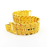 24K Dragon Pattern Bracelet Pure 999 Golden Plated Jewelry