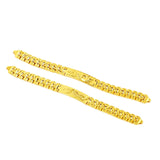 24K Dragon Phoenix Flower Bracelet Women Men Pure 999 Golden Plated Bangle