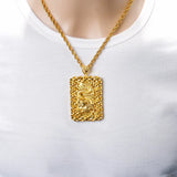 Real 24K Filled Dragon Pendant for Men Delicate Dragon Pendants Anniversary Gift