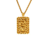 Real 24K Filled Dragon Pendant for Men Delicate Dragon Pendants Anniversary Gift