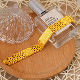 24K Fu Character Bracelet 999 Golden Plated Bangle