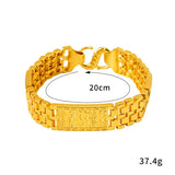 24K Fu Character Bracelet 999 Golden Plated Bangle