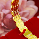 24K Plated Bracelet for Women Female Link Chains Women's Bracelets Bangle