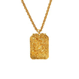 24K Plated Dragon Pendant Men's Jewelry Necklace Wedding Party