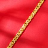 24K Plated Rope Bracelet Women Men Chains Bracelet Bangle Jewelry