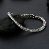4mm Moissanite Full Diamond 925 Silver Bracelet