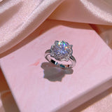 5A Moissanite Pendant Necklace 925 Sterling Silver Wedding Fine Jewelry