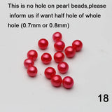 Natural Colorful Freshwater Pearls 6-8mm Round Pearl Beads