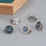 925 Silver Chinese Hook Buckle Retro Button DIY Material