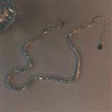 Real 925 Silver Anklet Minimalism Sparkle Silver Jewelry Boho Charms Jewelry