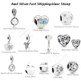 925 Silver Butterflies Teddy Bear Balloon Charms for Bracelets