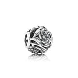 925 Silver Angel Beads Enchanted Rose Charms Fits Bracelets