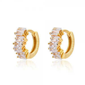925 Silver Small Hoop Earrings Ear Buckle Piercing Jewelry