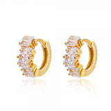 925 Silver Small Hoop Earrings Ear Buckle Piercing Jewelry