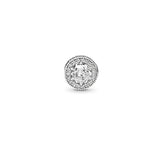 925 Silver Patience Sparkling Charm Bead Fits Thin Bracelets
