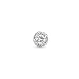 925 Silver Patience Sparkling Charm Bead Fits Thin Bracelets