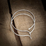 925 Silver Hoop Earrings Minimalism Jewelry for Women