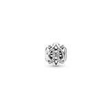 925 Silver Openwork Beads Charm Fits Thin Bracelets Pave Swirls