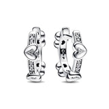 925 Silver Spring Bird Pansy Stud Earrings Women Fine Jewelry