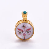 925 Silver Tibetan Jambhala Tangka Gau Pendant