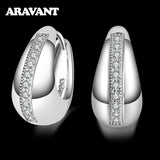 925 Sterling Silver 18mm Small Hoop Earrings Wedding Jewelry