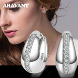 925 Sterling Silver 18mm Small Hoop Earrings Wedding Jewelry
