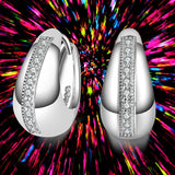 925 Sterling Silver 18mm Small Hoop Earrings Wedding Jewelry