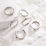 925 Silver 26 Letters Adjustable Ring for Women Minimalist Jewelry