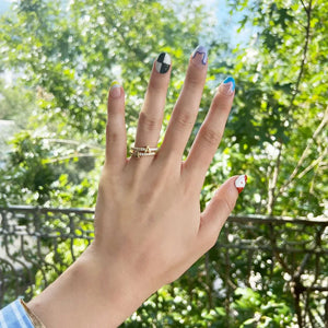 925 Silver 26 Letters Adjustable Ring for Women Minimalist Jewelry