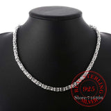 925 Sterling Silver 5mm 20 Inch Chain Necklace Men Women Charm Wedding