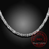 925 Sterling Silver 5mm 20 Inch Chain Necklace Men Women Charm Wedding