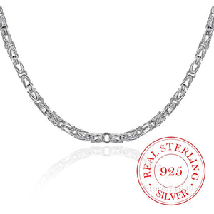 925 Sterling Silver 5mm 20 Inch Chain Necklace Men Women Charm Wedding