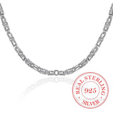 925 Sterling Silver 5mm 20 Inch Chain Necklace Men Women Charm Wedding