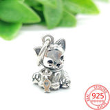 925 Sterling Silver Animal Charm Beads for Bracelet DIY Jewelry