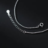 925 Sterling Silver Anklets Zircon Foot Jewelry Chain