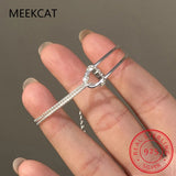 925 Silver Double Layer Chain Bracelet HipHop Jewelry for Women