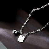 925 Silver Ball Lucky Bracelet Platinum Plating