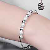 925 Silver Bracelet Tennis Charm Wedding Jewelry