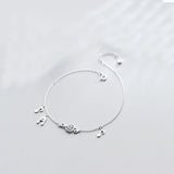 925 Sterling Silver Beach Music Anklets Foot Chain Anklet Bracelet