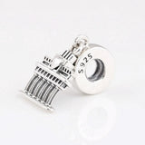 925 Silver Berlin Brandenburg Gate Dangle Charm for Bracelet Bangle Gift DIY