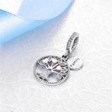 925 Sterling Silver Family Tree Heritage Charm