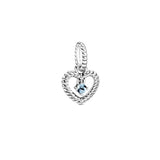 925 Silver Birthstone Charms Pendants for Bracelets Necklaces Bangles