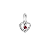 925 Silver Birthstone Charms Pendants for Bracelets Necklaces Bangles