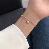 925 Silver Beads Bracelet Bangle Lucky Bracelet for Women