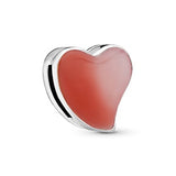 925 Silver Family Tree Reflexions Clip Charm Pave Heart