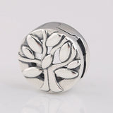 925 Sterling Silver Tree of Life Clip Charm for Bracelet Bangle