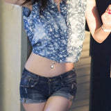 925 Silver Belly Button Ring Double Zircon Body Jewelry Navel Piercing